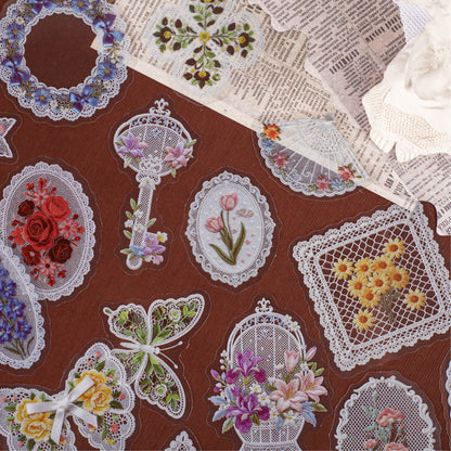 Sheer Floral Stickers