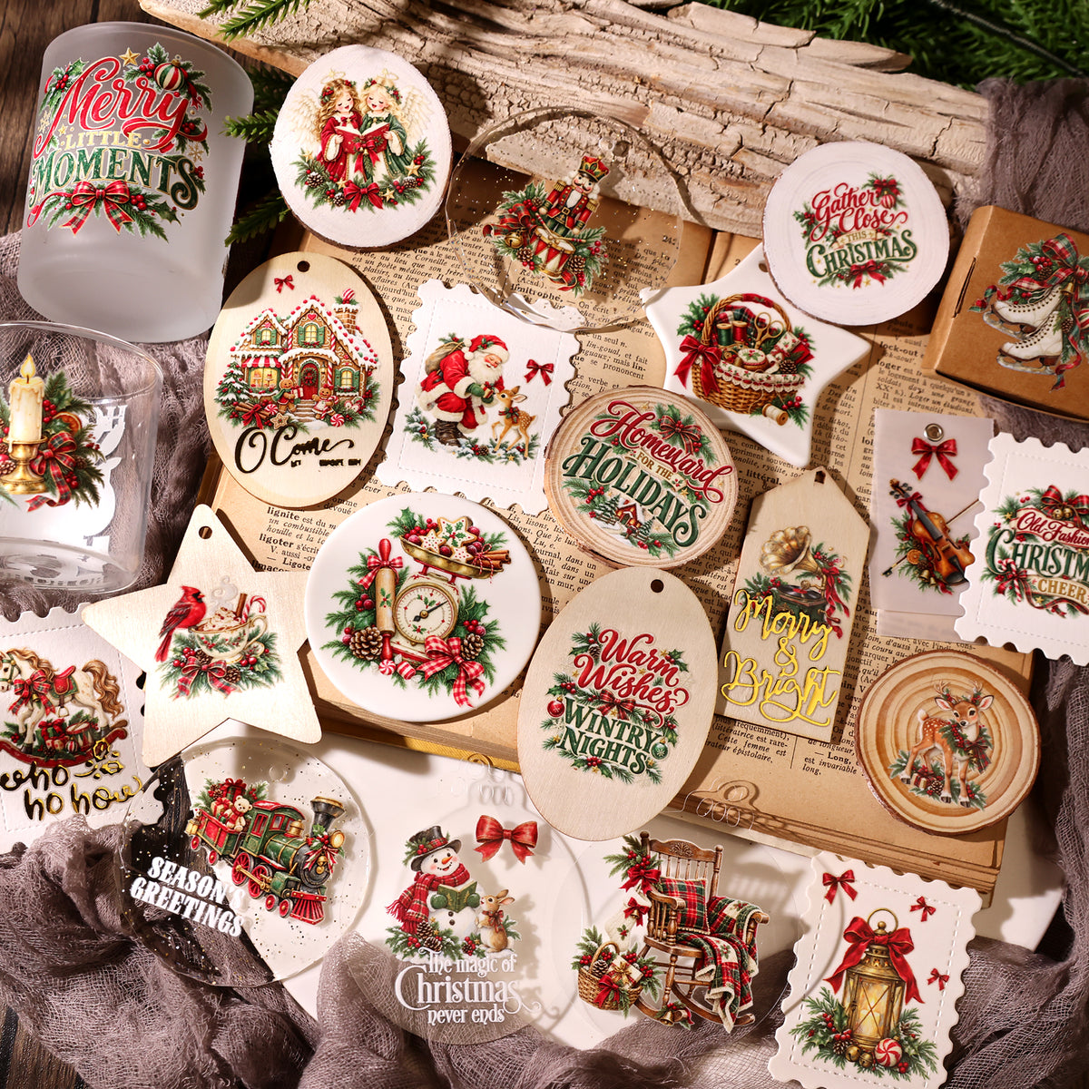 Christmas Nocturne Transfer Stickers