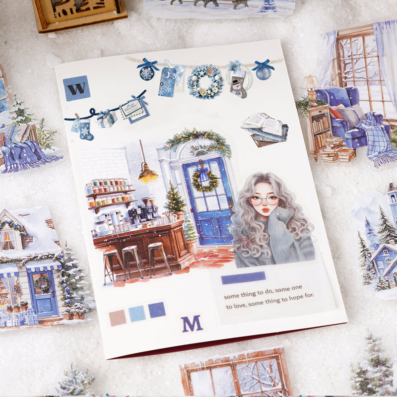 Fireside Winter Scenes Stickers