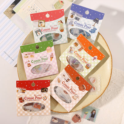 Comic Post Stamp Stickers