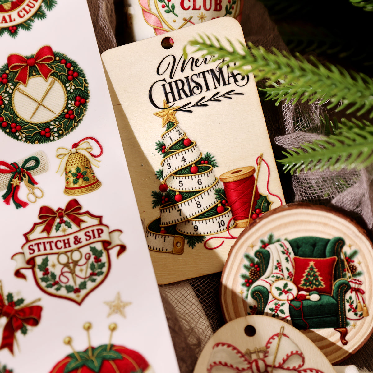 Handmade Christmas Transfer Stickers