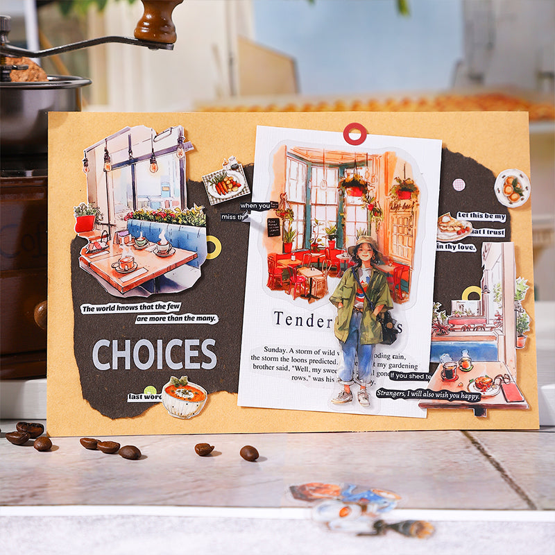 Her Coffee Memories Stickers