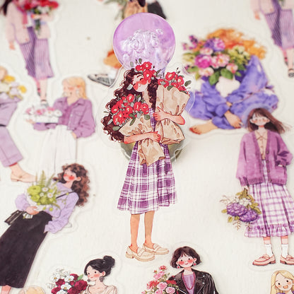 Wind Meets Flowers Stickers