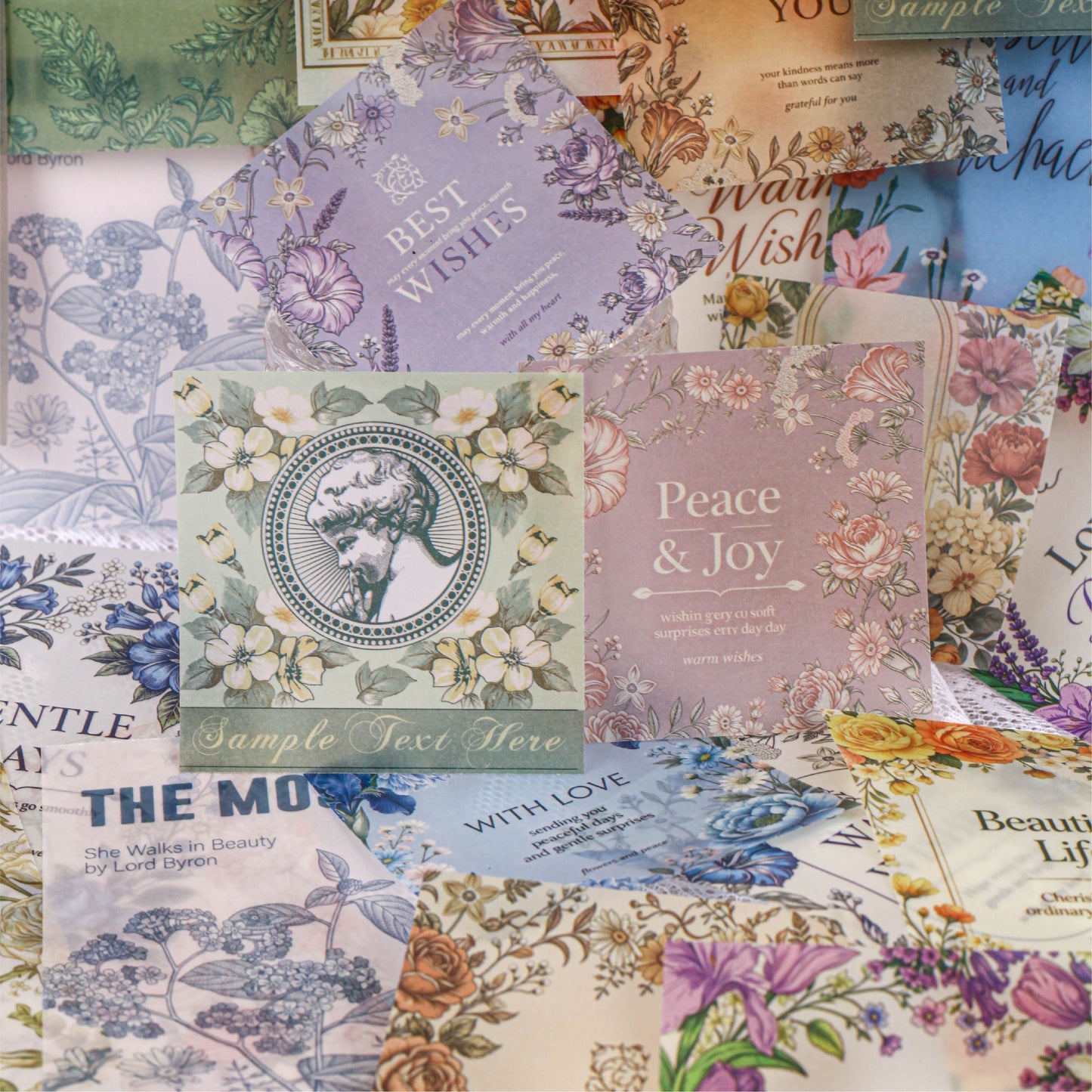 Floral Botanical Vellum Papers