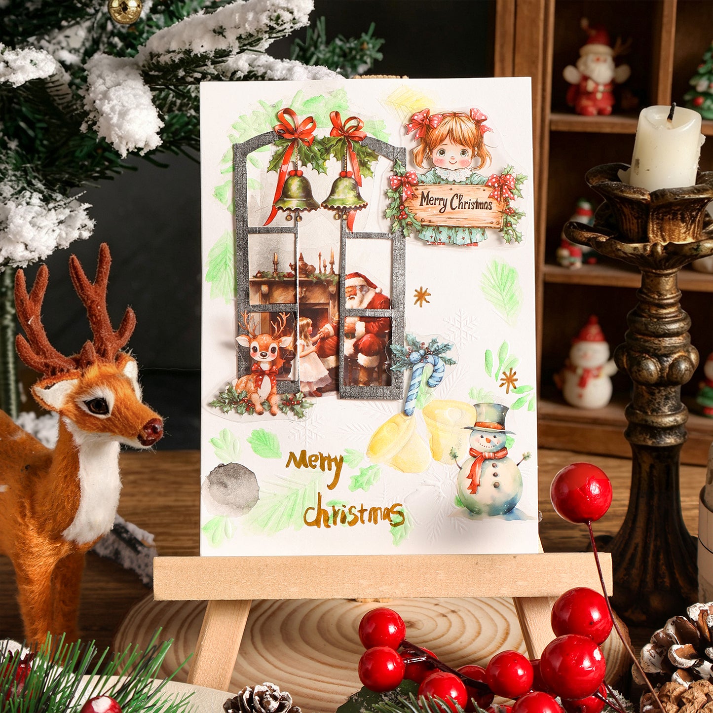 Christmas Winter Tales embossed Papers