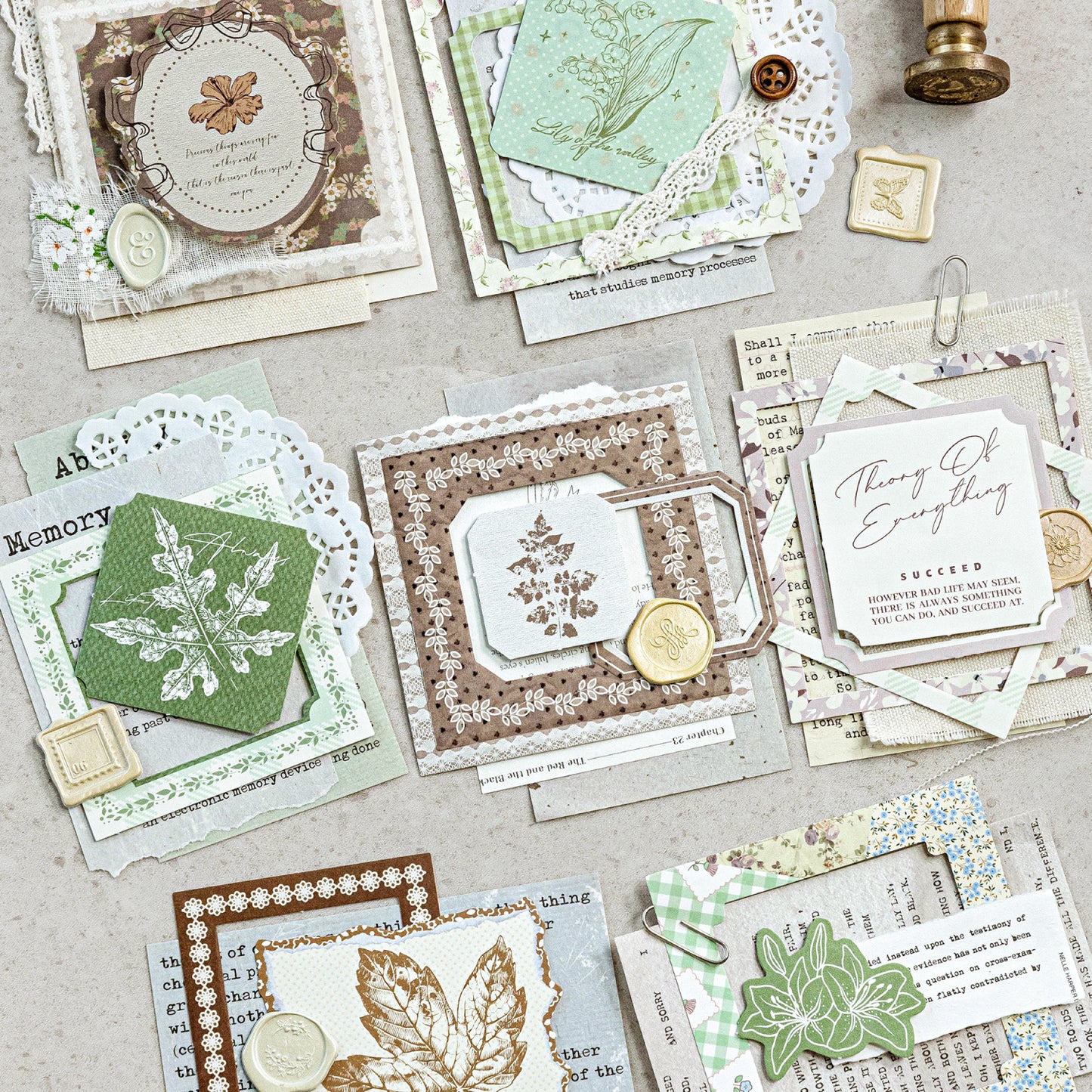 Floral Leaf Candy Stickers