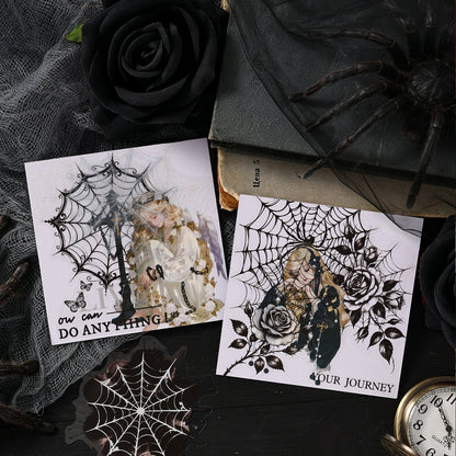 Vintage Spider Web Stickers
