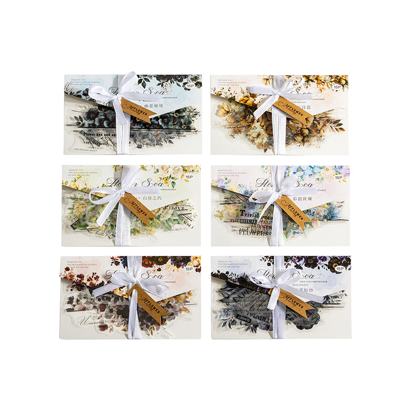 Twilight Flower Sea Stickers