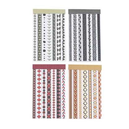 Bohemian Geometric Border Sticker Book
