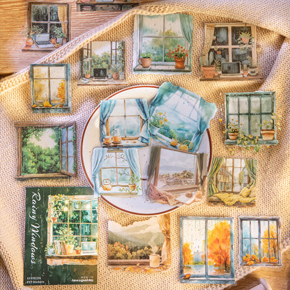 Raining Window Stickers