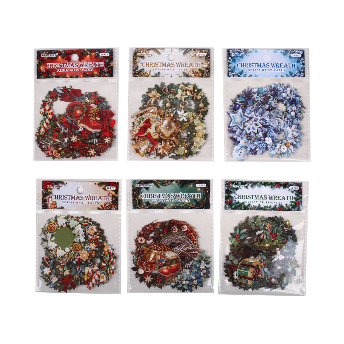 Christmas Wreath Stickers