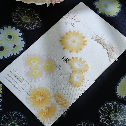 Colorful Floral Shadows Stickers