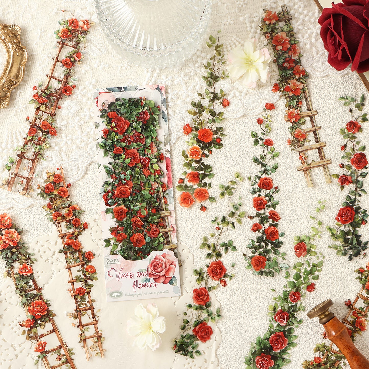 Tangled Vines Blossoms Stickers