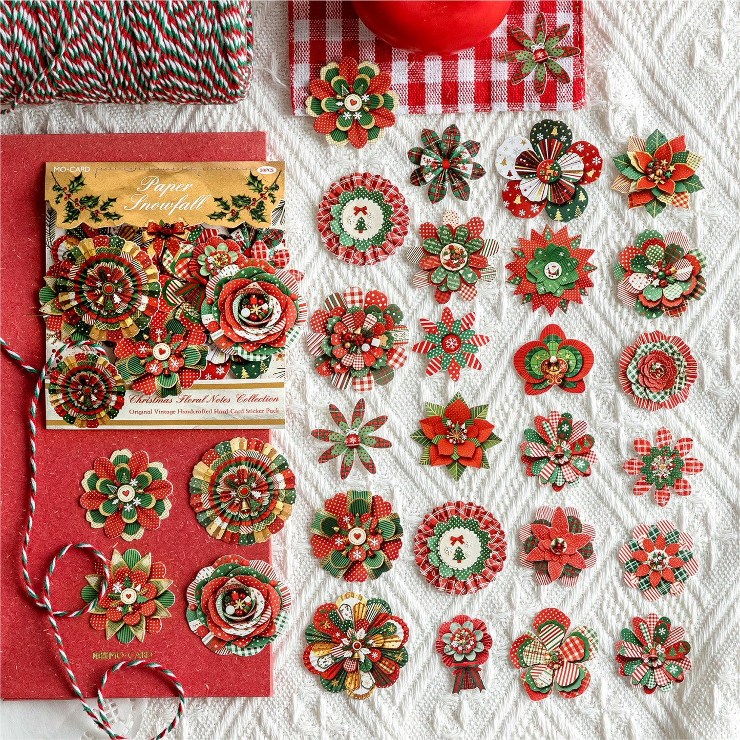 Christmas Floral Notes Stickers