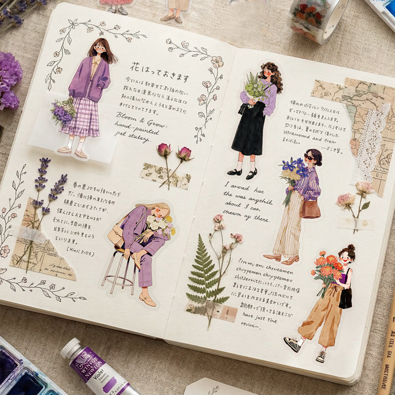 Wind Meets Flowers Stickers