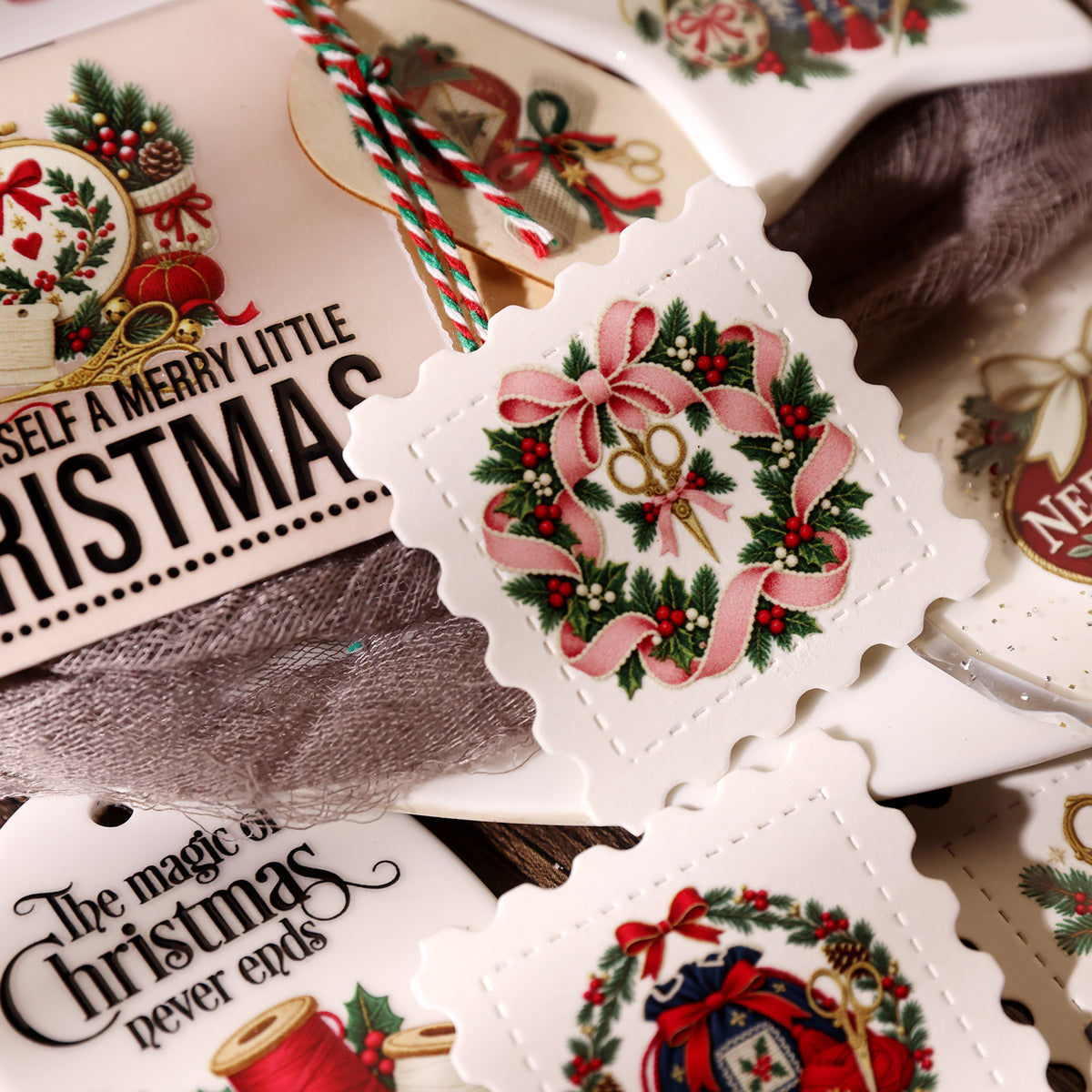 Handmade Christmas Transfer Stickers