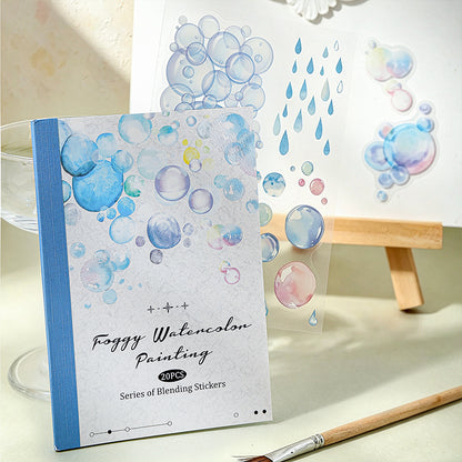 Misty Watercolor Sticker Book
