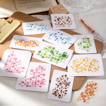 Watercolor Mosaic Stickers