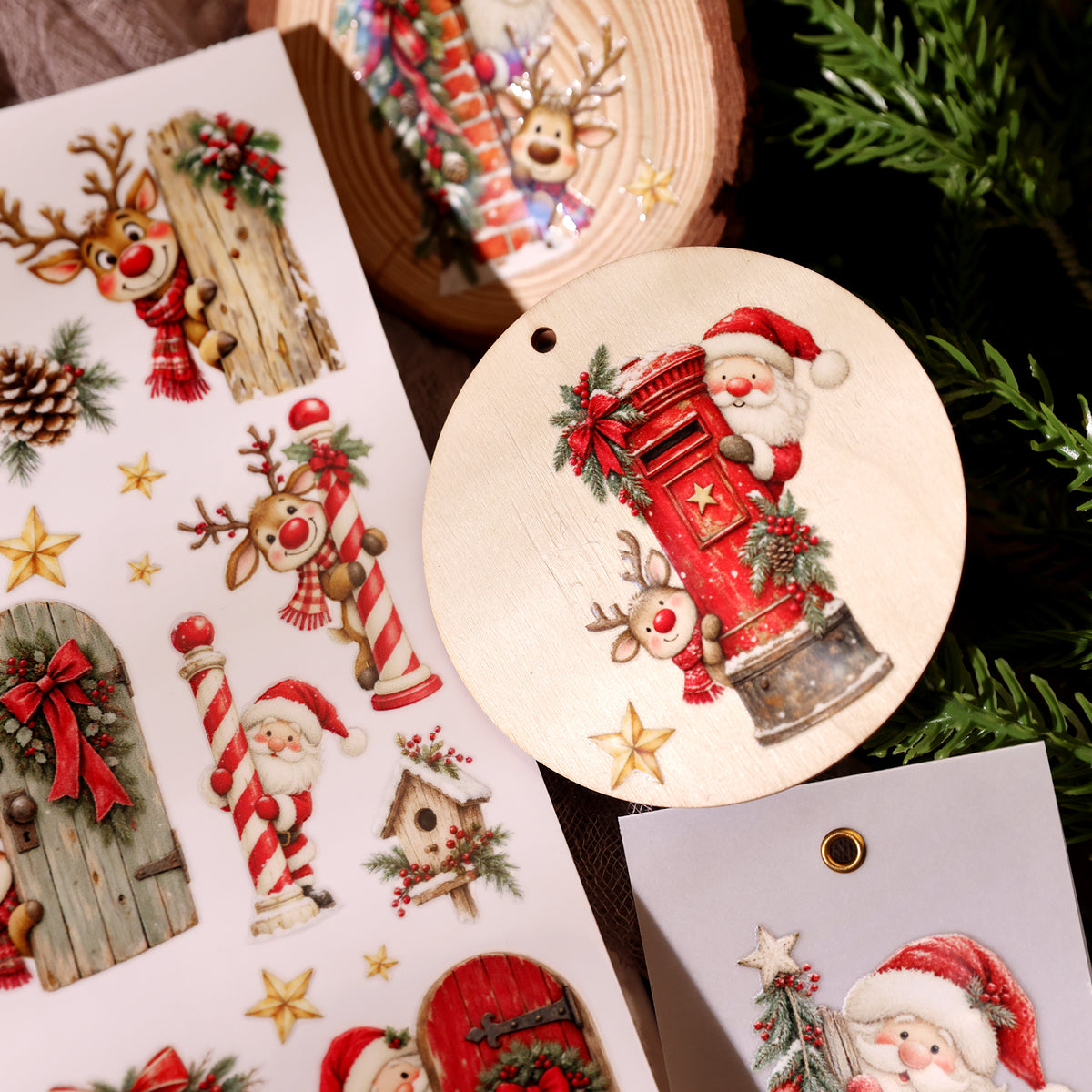 Christmas Santa Claus Transfer Stickers