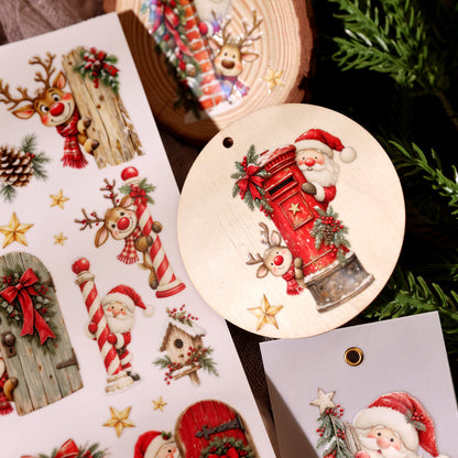 Christmas Santa Claus Transfer Stickers