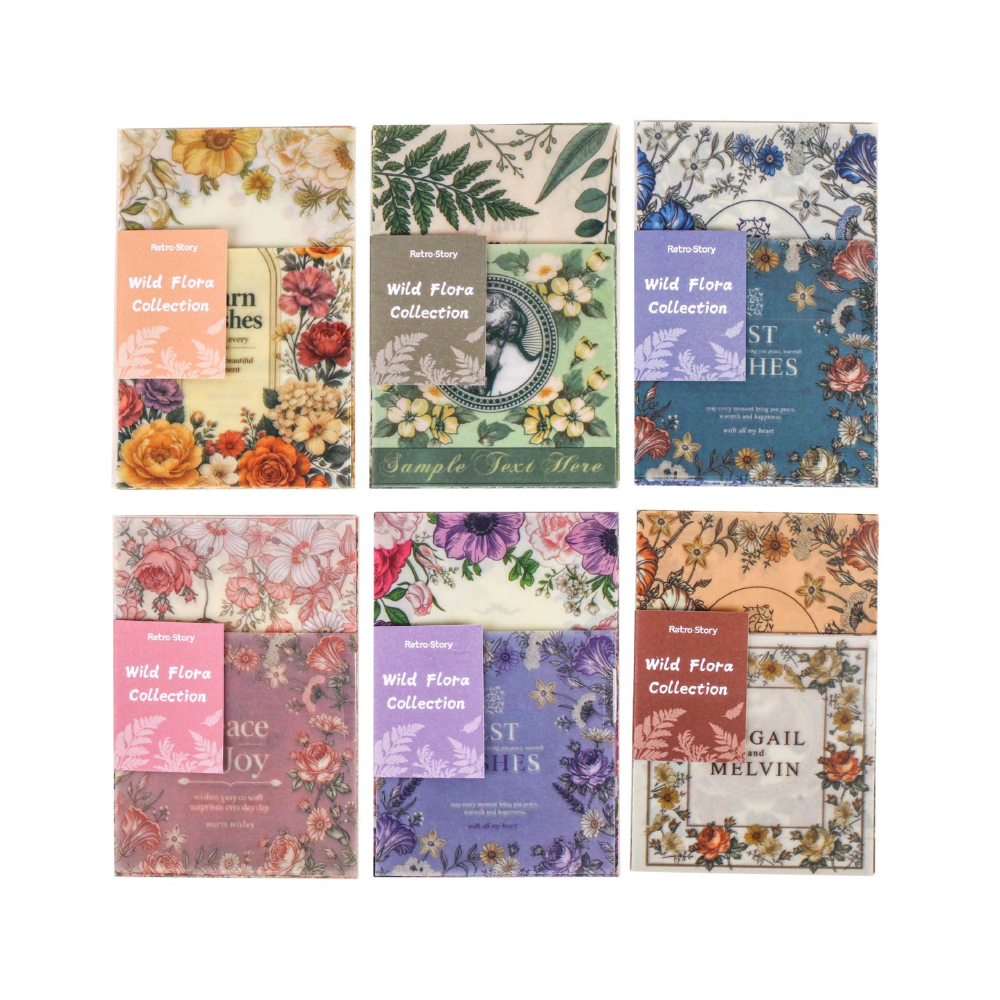 Floral Botanical Vellum Papers