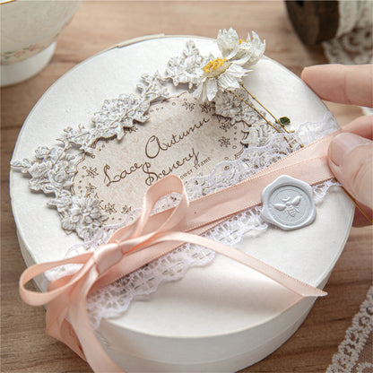 Crochet Floral Letter Frame Papers