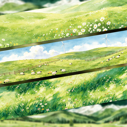 Wandering Green Pasture Washi Tape