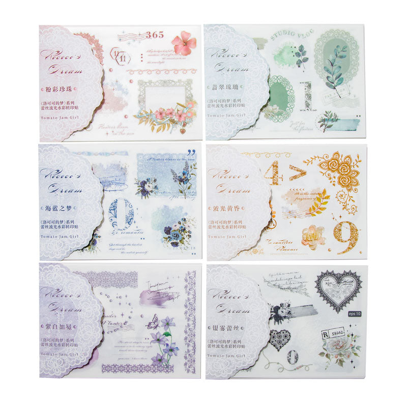 Rococo Dream Transfer Stickers