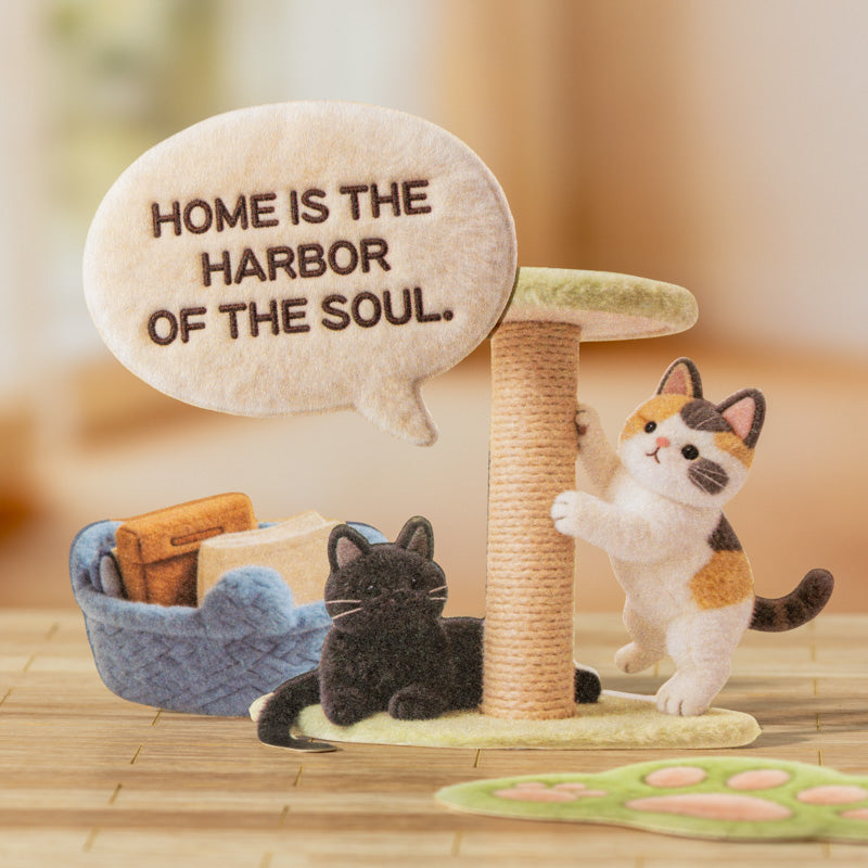 Cozy Plush Home Sticker