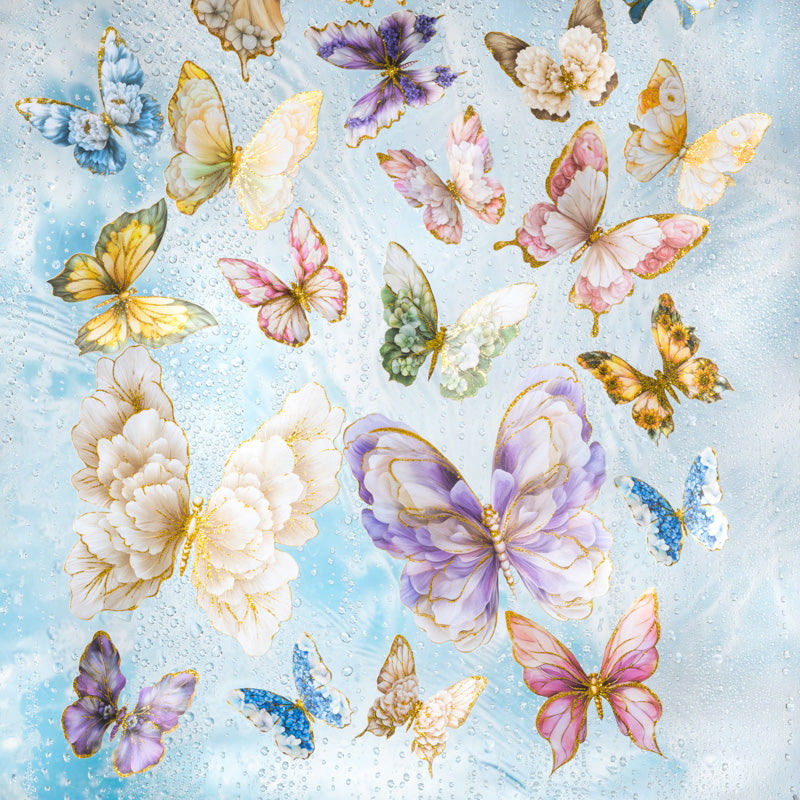 Butterflies in Water Stickers