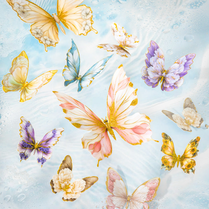 Butterflies in Water Stickers