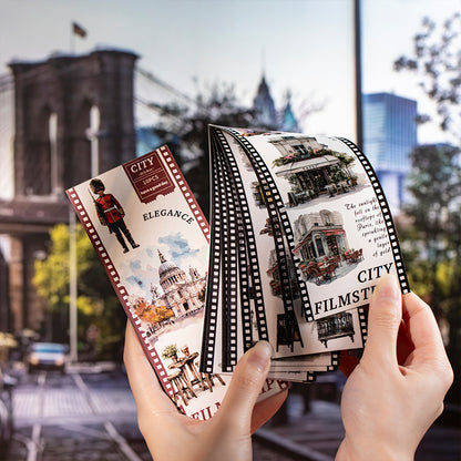 City Filmstrip Sticker Book