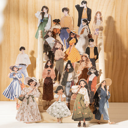 Crowded Streets Hard Card stickers