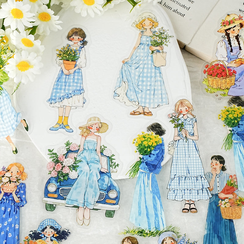 Wind Meets Flowers Stickers