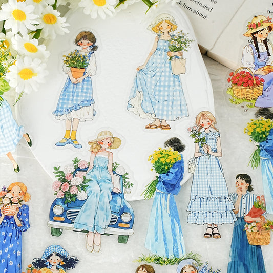 Wind Meets Flowers Stickers