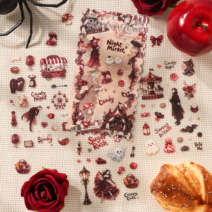 Halloween Rose Banquet Stickers