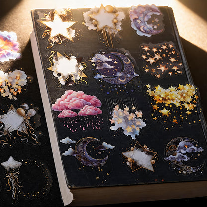 Clouds Star Moon Stickers