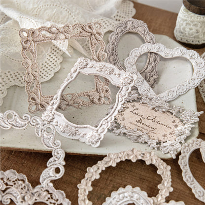 Crochet Floral Letter Frame Papers