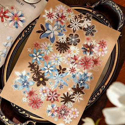 Starlit Flower Field Stickers