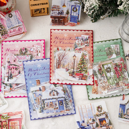 Fireside Winter Scenes Stickers