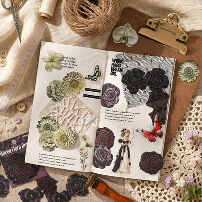 Woven Floral Omnia Stickers