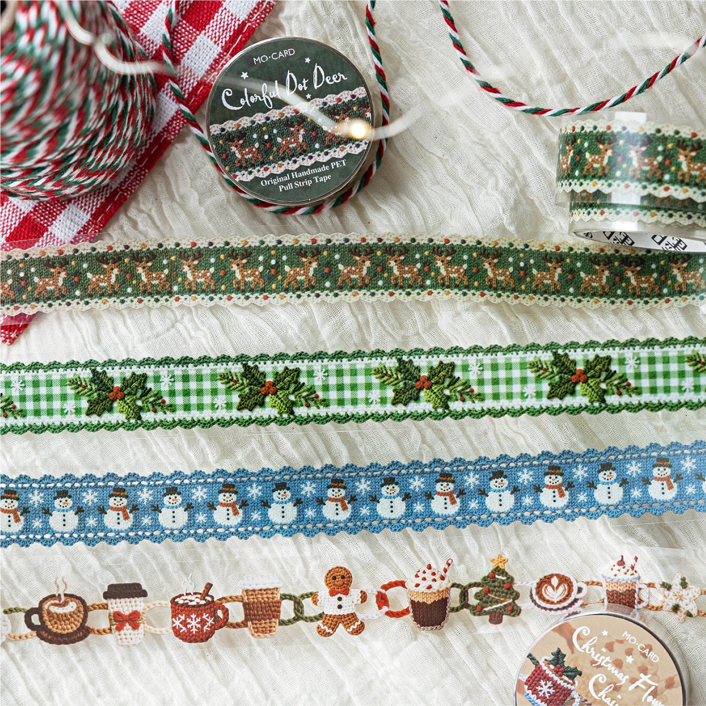 Christmas Crochet Tape Roll