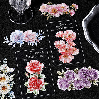 Iridescent Floral Stickers