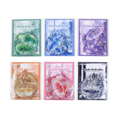 Raincloud Umbrella Stickers