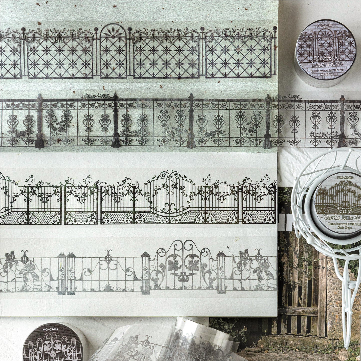 Ornate Iron Fence Tape