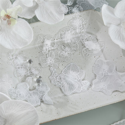 Moonlit Floral Shadows Stickers
