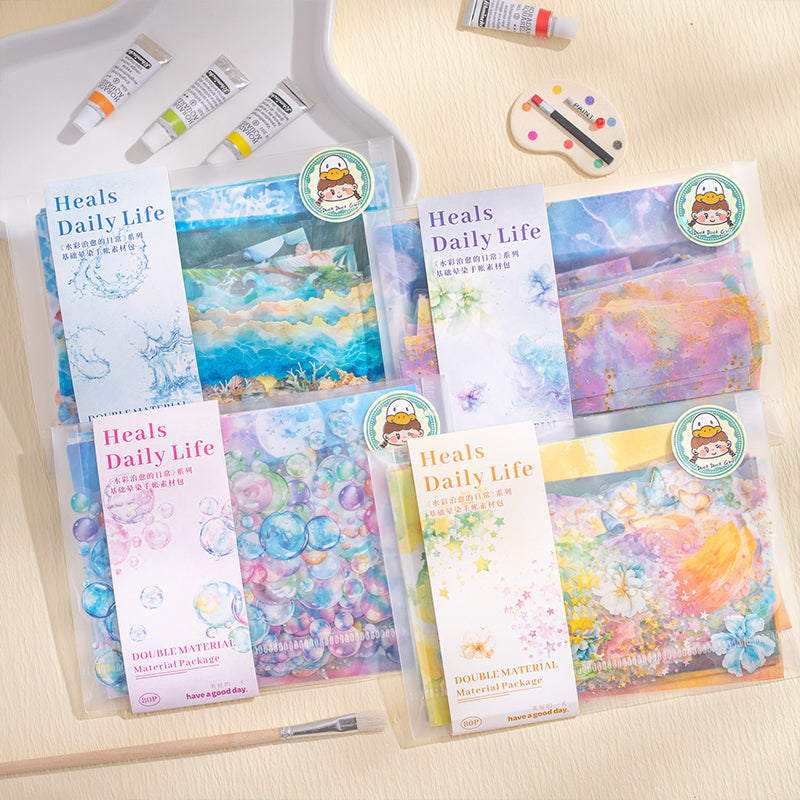 Watercolor Themed Ephemera Pack