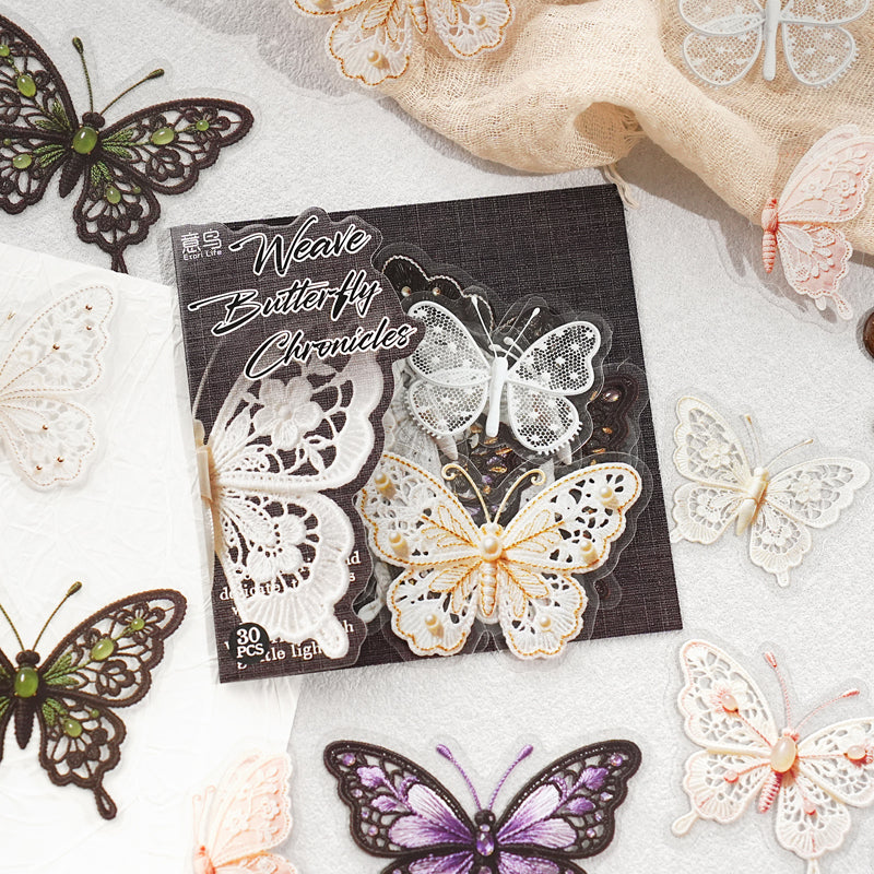 Weaving Butterfly Stickers