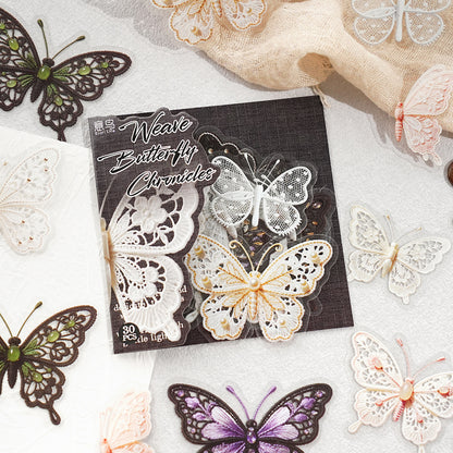 Weaving Butterfly Stickers