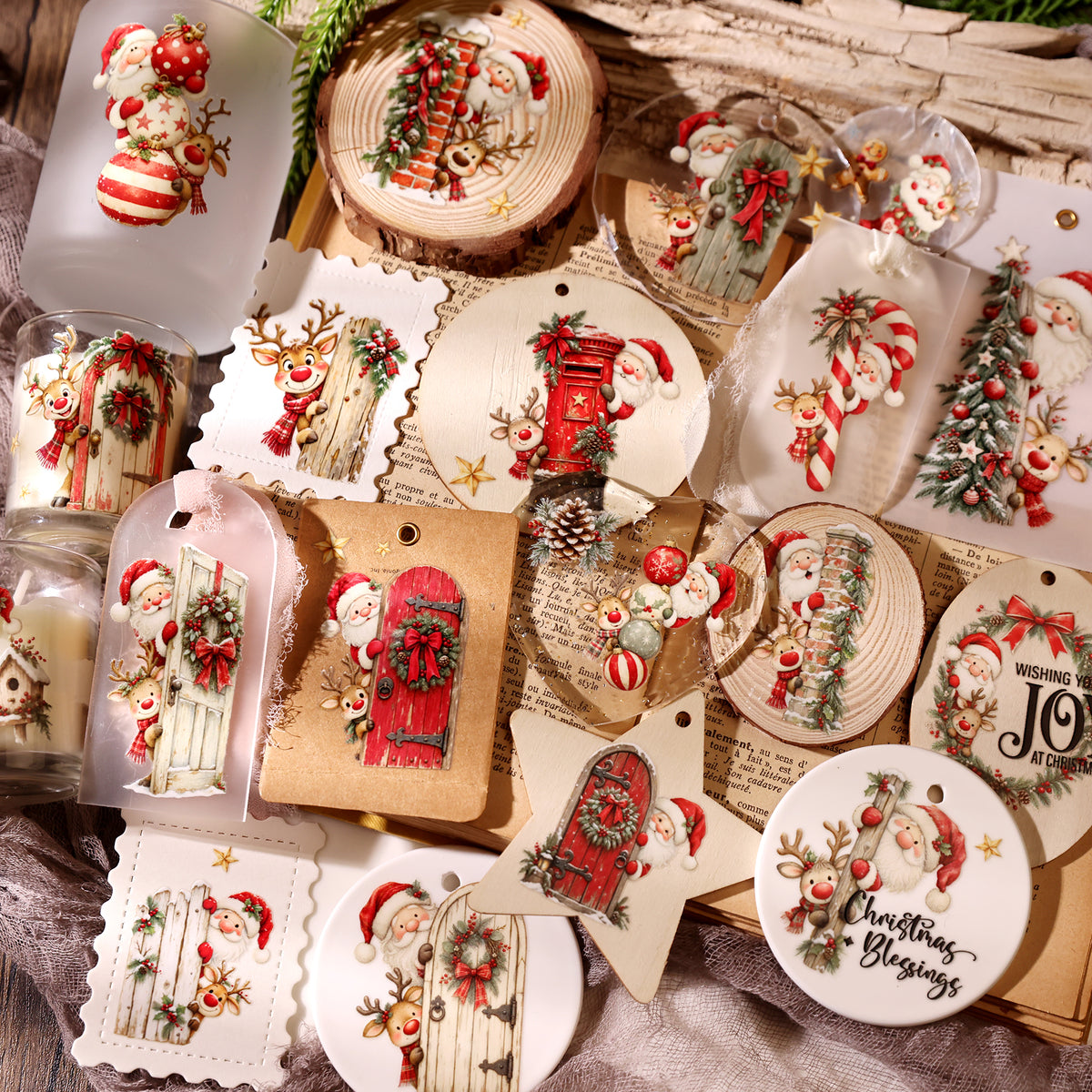 Christmas Santa Claus Transfer Stickers